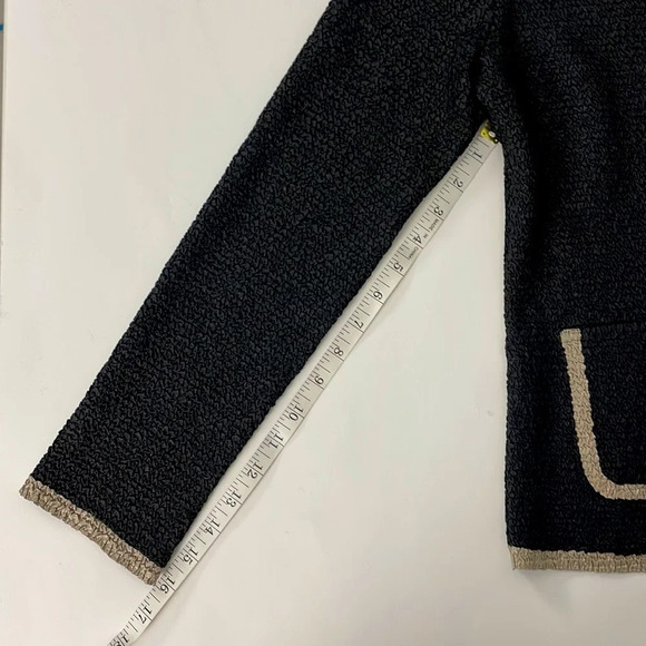 Chico’s Travelers Collection Open Jacket Blazer Small Size 0 Black - Picture 9 of 10